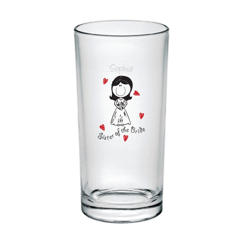 Graffiti Wedding Character Hi Ball Glass