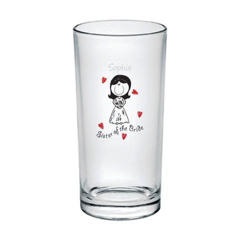 Graffiti Wedding Character Hi Ball Glass