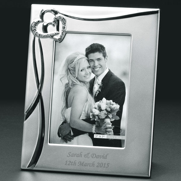 Sparkling Hearts 8x10 Photo Frame