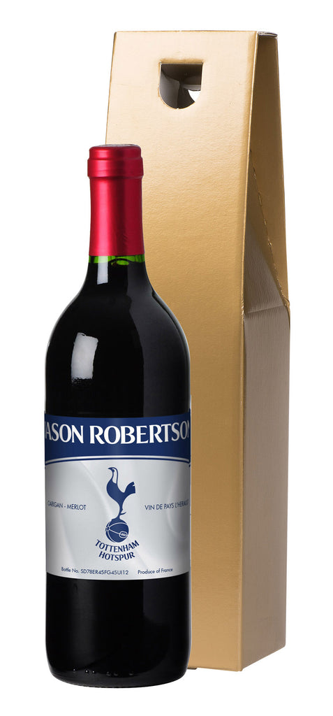 French VdP Spurs Vintage Red Wine in a Gold Box