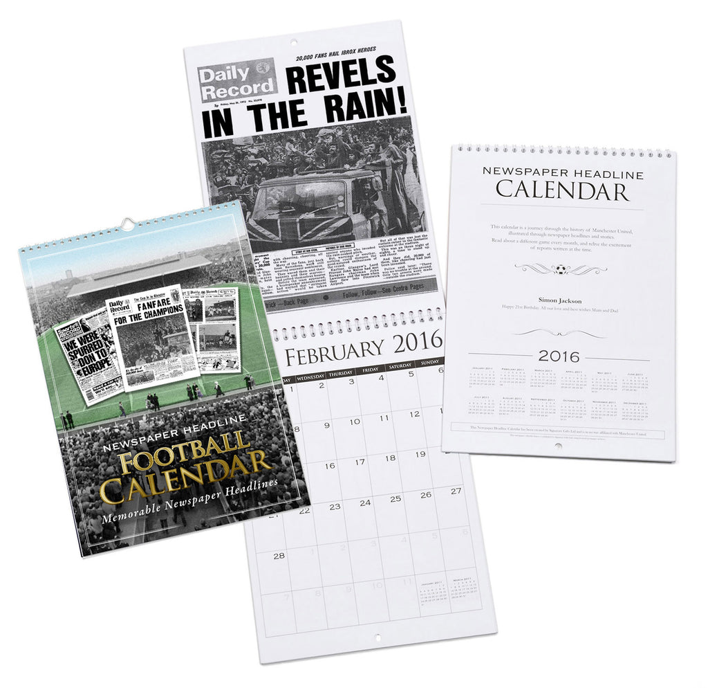 Rangers FC A4 Calendar