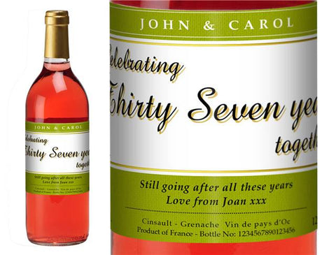 Any Anniversary Personalised Rosé Wine