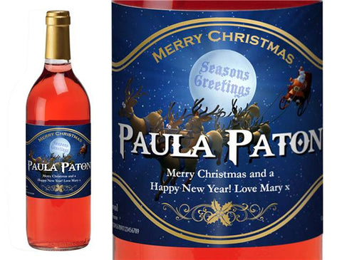 Santa Personalised Rosé Wine