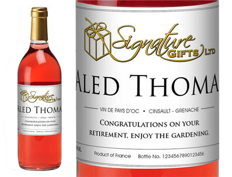 Corporate Classic Personalised Rosé Wine