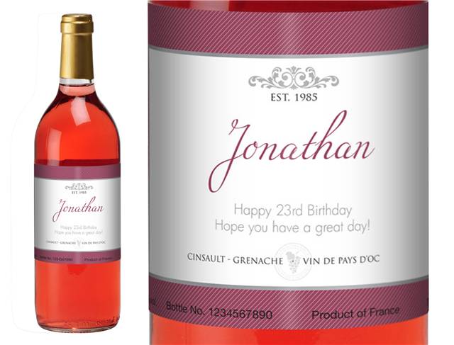 Frame Personalised Rosé Wine