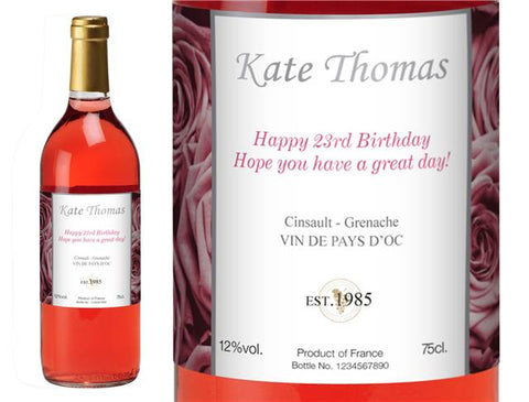 Roses Personalised Rosé Wine