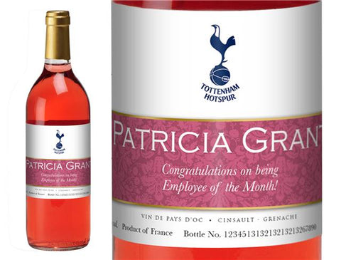 Spurs Ribbon Personalised Rosé Wine