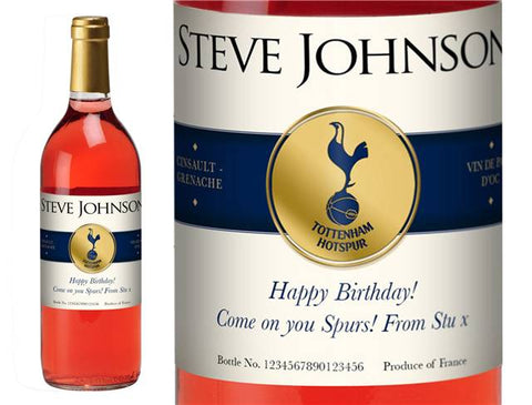 Spurs Blue Personalised Rosé Wine