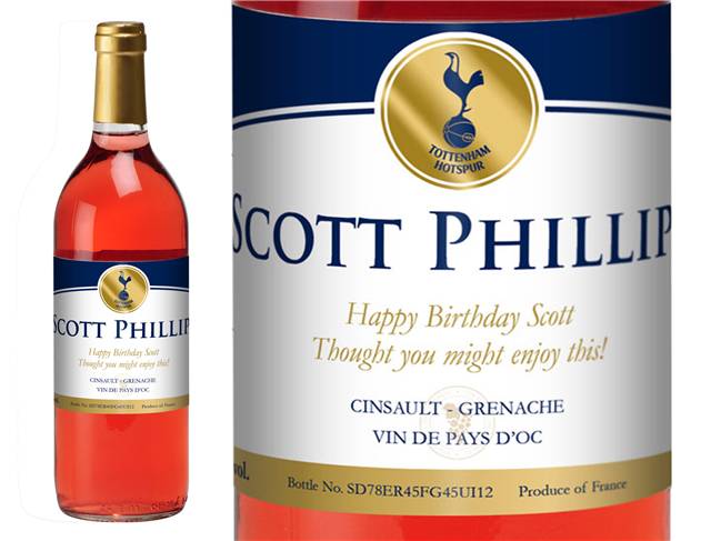 Spurs Gold Personalised Rosé Wine