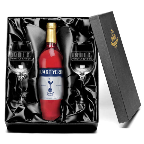 Spurs Rosé Wine & Glasses Gift Sets