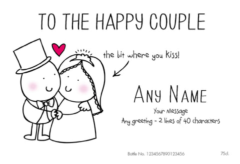 Chilli & Bubble’s Wedding Personalised White Wine