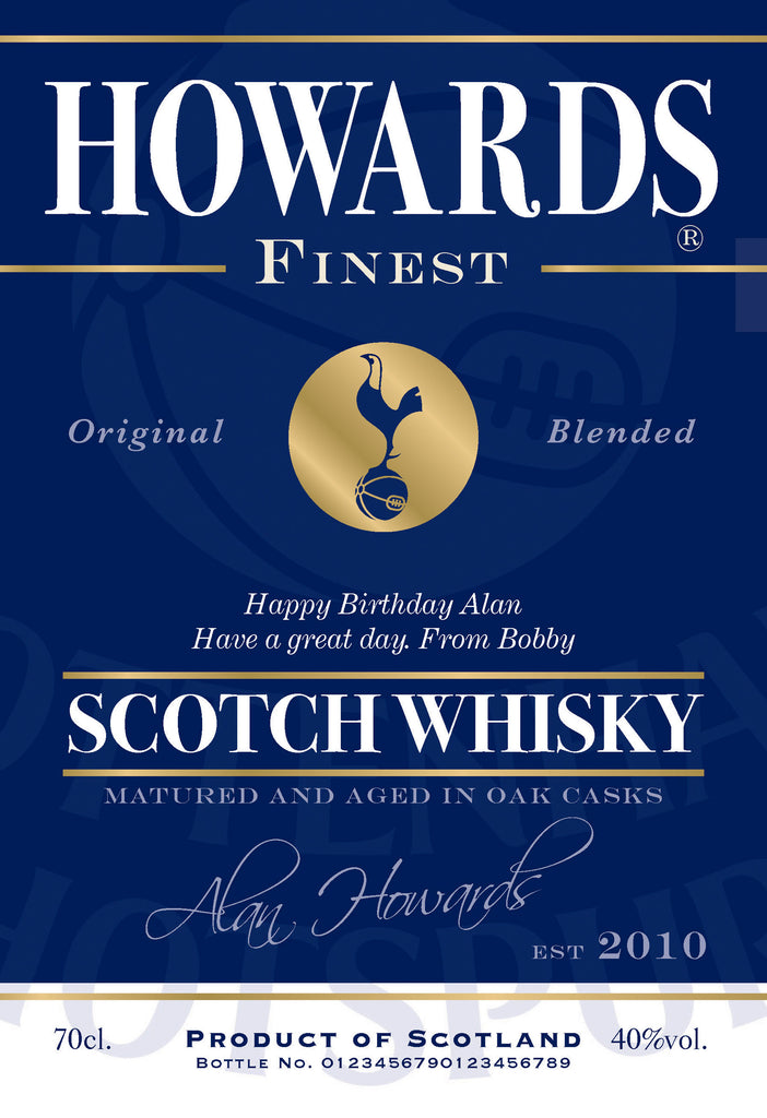 Spurs Blue Labels for Blended Whisky