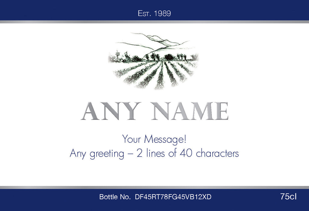 Blue Labels for White Wine (Pack of 12)