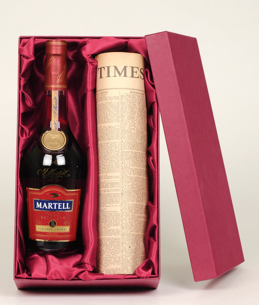 Martell VSOP Cognac with Newspaper Giftpack