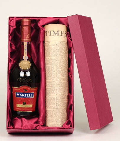 Martell VSOP Cognac with Newspaper Giftpack