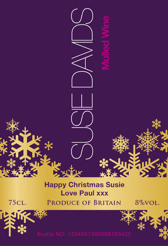 Snowflake Mulled Wine in a Silk Box