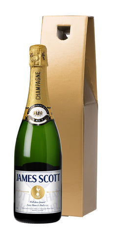 Spurs White Champagne in a Gold Gift Box