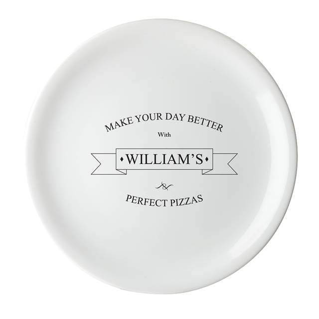 Perfect Pizza Ceramic Pizza Plate