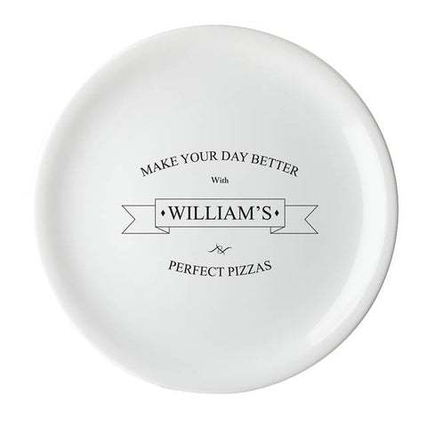 Perfect Pizza Ceramic Pizza Plate