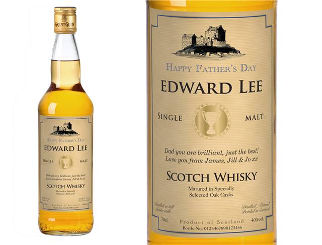 Father's Day Cup Personalised Single Malt Whisky