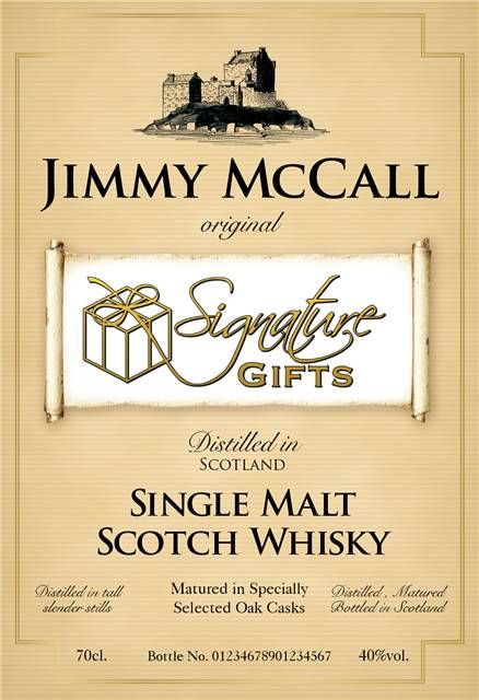 Corporate Historic Personalised Single Malt Whisky