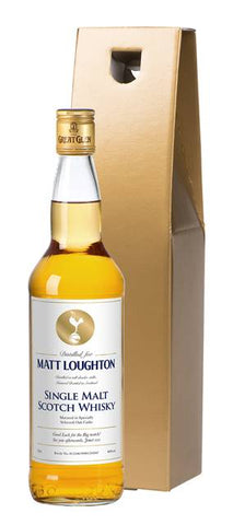 Spurs White Single Malt Whisky in a Gold Gift Box