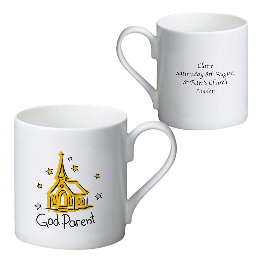 Church Godparent Bone China Mug