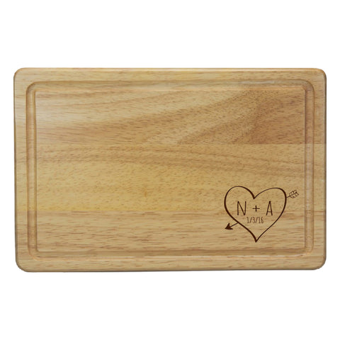 Sketch Heart Rectangular chopping board
