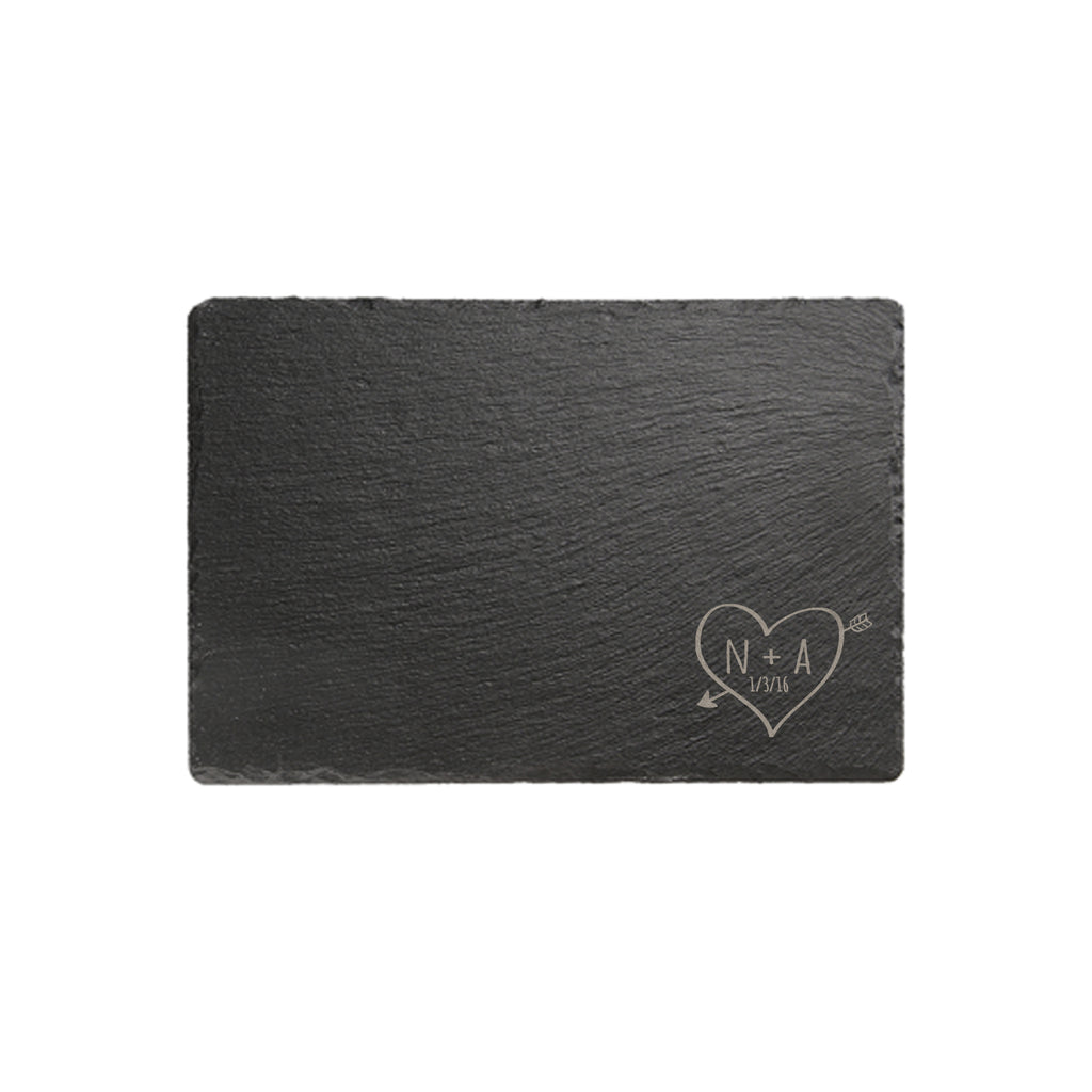Sketch Heart Rectangular Slate chopping board