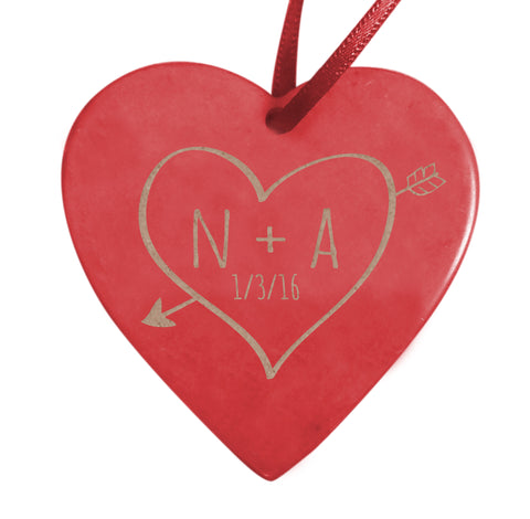 Sketch Heart Soapstone decoration