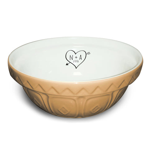 Sketch Heart Mixing Bowl