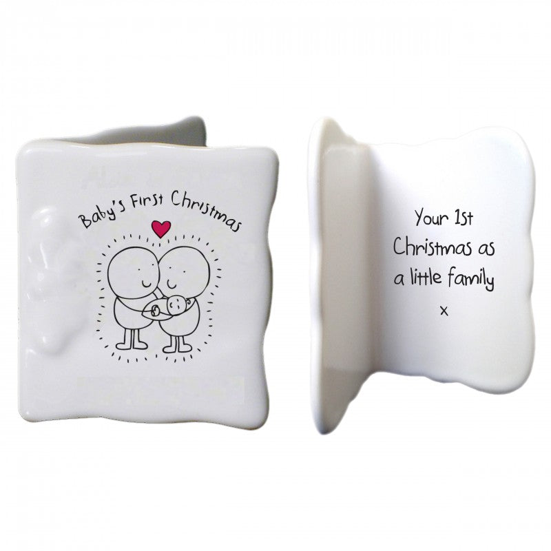Chilli & Bubbles baby's first Christmas message card