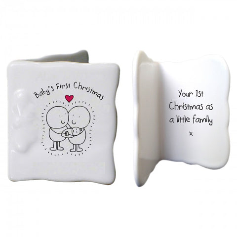 Chilli & Bubbles baby's first Christmas message card