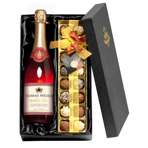 Any Occasion Sparkling Rosé Wine with Chocolates Giftpack
