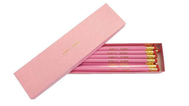 12 Pink Pencils in a Pink Box