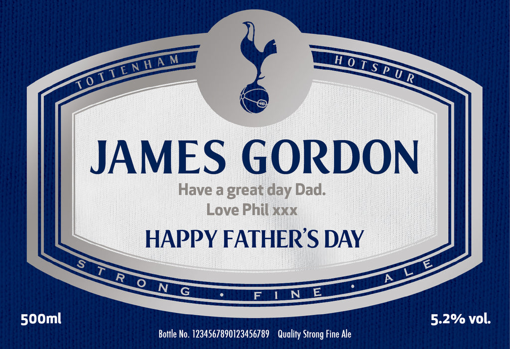Spurs Father's Day Labels for Beer/Ale