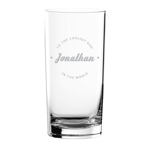 Coolest Dad Ever Hi Ball Glass