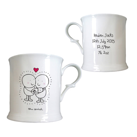 Chilli & Bubble's New Baby Half Pint Tankard