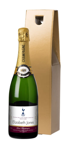 Spurs Gold Swirls Champagne in a Gold Gift Box