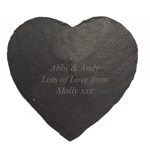 Heart Slate Cheese Board