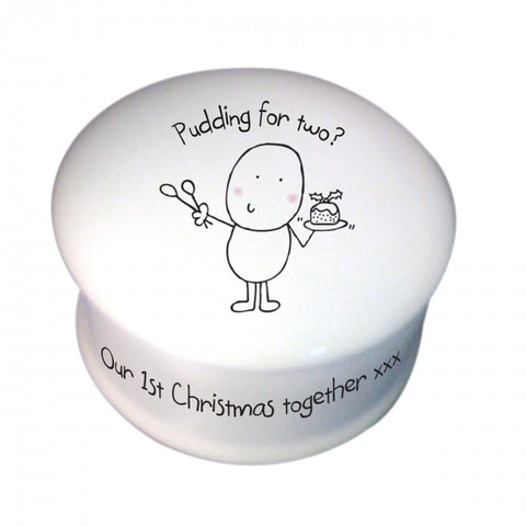 Chilli & Bubble's Christmas Pudding Trinket Box