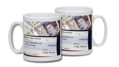 Personalised Bank of Mum and Dad Mug