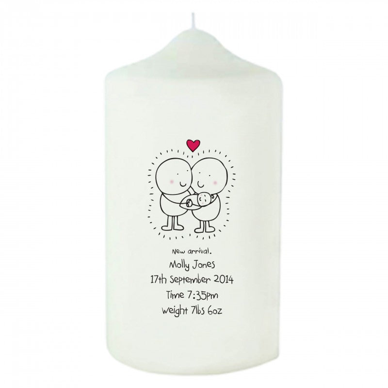 Chilli & Bubble's New Baby Candle