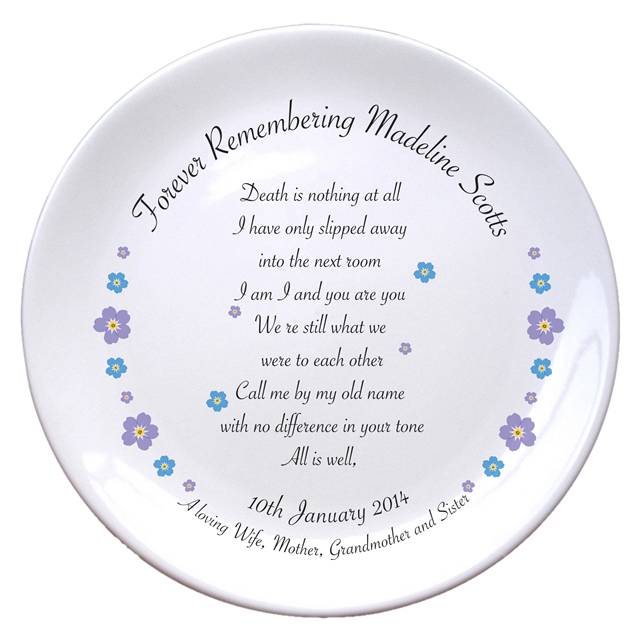 Forget Me Not 8" Bone China Coupe Plate