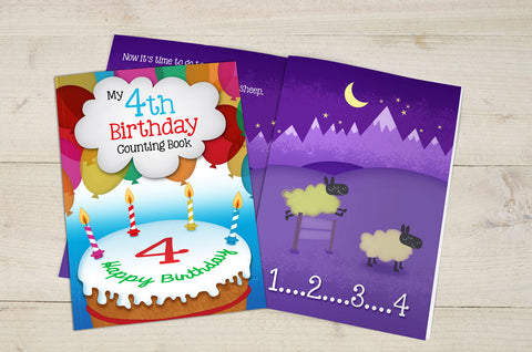 My 4th Birthday Counting Book Un-personalised