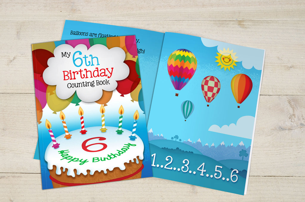 My 6th Birthday Counting Book Un-personalised