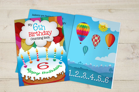 My 6th Birthday Counting Book Un-personalised