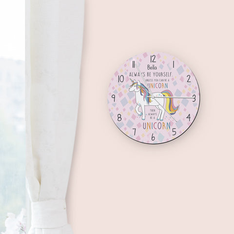Always Be A Unicorn Clock