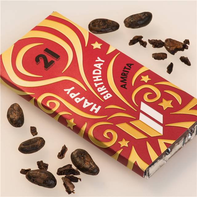 Personalised Special Year Birthday Chocolate Bar