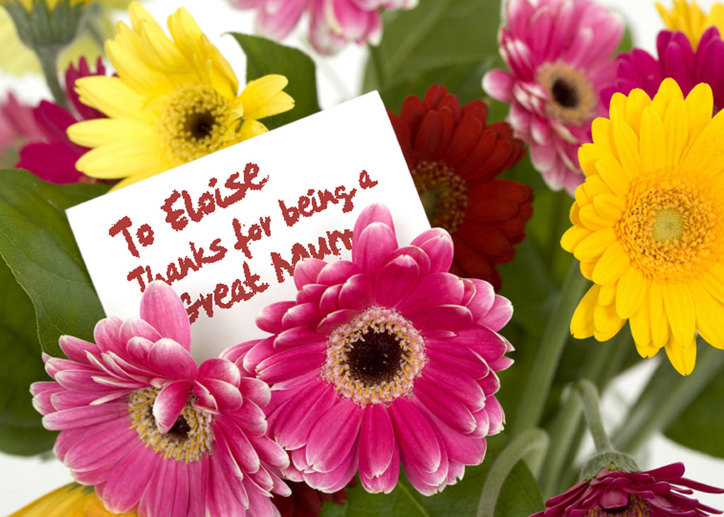 Flowers for Mum - A3 Black Frame